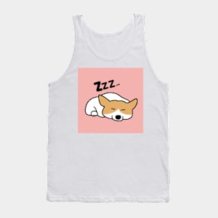 sleep-loving corgi Tank Top